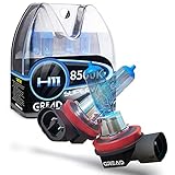 Gread - 2x H11 Halogen Lampensatz Xenon Look - super white - 8500k 55W - E-Prü
