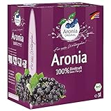 Aronia ORIGINAL Bio Aronia Muttersaft aus deutschem Anbau | 3 Liter Bio Direktsaft aus 100% Aroniabeeren | Vegan, ohne Konservierungsstoffe, ohne Zuckerzusatz (lt. Gesetz)