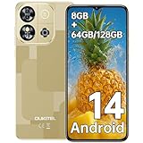 OUKITEL C57S Android 14 Smartphone Ohne Vertrag 4G - 8GB+64GB/128GB Handy Günstig, Octa Core, 6,52 Zoll HD+, 4300mAh Handy Ohne Vertrag, 4G Dreifache SLM Simlockfreie Handys 2 Jahre Garantie - G