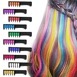 BATTOP 10PCS Haarkreide Kamm temporäre helle Haarfarbe Creme Geschenke für mädchen für Kinder 4 5 6 7 8 9 11+ Jahren