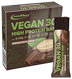 IronMaxx Vegan 30 Protein Bar Proteinriegel, Chocolate Flavour, 6x 35 g (6er Pack)