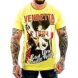 Vendetta Inc. Herren Männer Shirt XXX Movies 1048 gelb (M)
