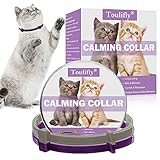 Toulifly Beruhigendes Halsband, Katzenhalsband zur Beruhigung von Angst und Aggression, Pheromonen für Katzen und Katzen, lindert Angstzustände, Konstante Beruhigung -2 Pack