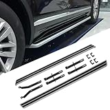 MSMDG Auto-Trittbretter für VW Touareg 2011-2021, Autopedale, Seitenschweller und Seitenleisten, kompatibel mit externem Zubehö
