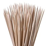 100 Pflanzstäbe Bambus Holz 90 cm lang 6 mm Dm. I Rankhilfe für Pflanzen I Bambusstäbe als Pflanzenstütze und Rankstäbe, Blumenstangen, Tomatenstangen