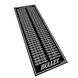 Bullet Hochwertige Turnier Dartmatte 237x80cm in Check-Out Grau