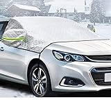 Kompatibel mit Opel Meriva Vivaro Zafira Corsa VXR Frontscheibenabdeckung, Auto Windschutzscheibe Abdeckung mit Reflektierenden Spiegelabdeckung, Autoabdeckung für Winter