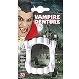 Widmann 8402D - Vampirgebiss, für Erwachsene, Zähne, Beißzähne, Dracula, Blutsauger, Mottoparty, Karneval, Halloween