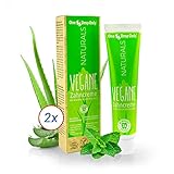 One Drop Only NATURALS Vegane Zahncreme mit Bio-Minze und Aloe Vera - Set mit 2x75ml – Vegane Zahnpasta für natürliche Mundhygiene
