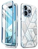 i-Blason Glitzer Hülle für iPhone 13 Pro Max (6.7‘’) Handyhülle 360 Grad Case Bumper Schutzhülle Cover [Cosmo] mit Displayschutz 2021 Ausgabe (Coast)
