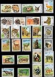 JCNL 50Pcs / Lot Afrikanische Wildtiere Briefmarke verschieden von vielen Ländern Nein Briefmarken mit Poststempel zum Sammeln von M wiederholen
