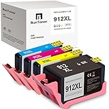 BunToner 912XL Multipack Druckerpatronen Kompatible für HP 912 912XL für HP OfficeJet Pro 8012 8014 8015 8017 8022 8023 8024 8025 (4er Pack)