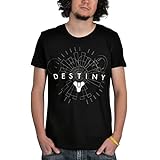 Destiny T-Shirt -M- Logo, schwarz