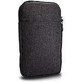 MyGadget 6,5 Zoll Nylon Sleeve Hülle - Schutzhülle Tasche für eBook Reader / Smartphone / Navi z.B. Kindle Paperwhite / Apple iPhone 13 Pro - Schwarz