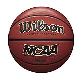 Wilson Basketball, Alle Oberflächen, Für Spieler ab 12 Jahren, NCAA Replica Street Game, Gummi, Braun, WTB0730