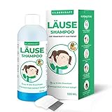 Silberkraft Läuseshampoo 100 ml mit Nissenkamm, zur Behandlung bei Kopfläusen und Nissen, effektives 2-Phasen-Shampoo, schonend für die Kopfhaut, für Kinder ab 1 Jahr (100 ml)