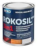 ROKO Möbellack - 0,7 Kg - Seidenmatt Blau - Umweltfreundlicher Möbellack auf Wasserbasis - 2in1 Holzfarbe & Holzanstrich - Für Holz, Metall & Kunststoff