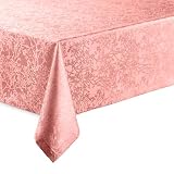 Hochwertige Tischdecke mit Saumrand Harmony Altrosa Eckig 130 x 160 cm pfleg