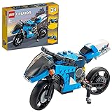 LEGO 31114 Creator 3-In-1 Geländemotorrad aus Bausteinen, klassisches Motorrad Spielzeug mit Hoverbike, für Kinder ab 8 Jahre
