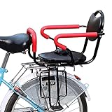 SKYWPOJU Fahrrad Kindersicherheit Rücksitze, Kindersitz Elektroauto/Fahrrad, Verdickung Babyschale mit Pedal und Zaun/für 2-8 Jahre altes Kind