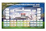 CoolChange Fußball EM Poster | Spielplan Europameisterschaft 2021 | Plakat 100x60cm