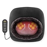 Snailax Elektrisch Shiatsu Fußmassagegerät mit Wärmefunktion, 2-in-1 Kneading Fussmassage oder Rückenmassagegerät mit Abnehmbare Oberfläche, Massagegeräte für Füße und Körper Zuhause Büro