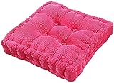 XYQS Garten-Bistro-Stuhl-Sitzpolster, Outdoor Scatter Kissen Leichte Bequem für Terrasse Rattan-Stuhl gemustertes Möbelkissen (Color : Pink, Size : 50X50cm)