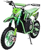 Actionbikes Motors Mini Kinder Crossbike Viper 1000 Watt - 36 Volt - Wave Scheibenbremsen - 3 Geschwindigkeitsstufen - Pocket Bike - Motorrad - Motocross - Dirtbike - Enduro (Viper 1000 Watt Grün)
