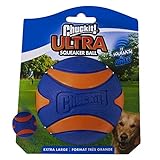Chuckit! Ultra Squeaker Hundespielzeug, Gummi, hohe Sprungkraft, für Land und Wasserwerfer, Größe XL
