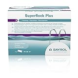 BAYROL Superflock Plus 1 kg - Flockmittel-Kartusche für Filteranlagen mit Sand / Filterglas - effektive Vorbeugung & Entfernung von Trübungen - Entfernt zuverlässig Phosphate & Metalle