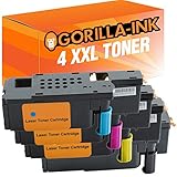 Gorilla-Ink 4X Toner-Patrone XXL kompatibel mit Dell 1250 1250C 1350 CNW 1355 C1760 NW C1765