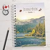 Reisetagebuch Kanada zum selberschreiben/als Abschiedsgeschenk - DIN A5 mit animierenden Aufgaben und Challenges und Reise-Zitaten