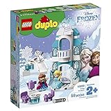 LEGO 10899 DUPLO Princess Frozen Elsas Eispalast, Bauset mit einem Leuchtstein, Prinzessin ELSA und Anna Mini Puppen sowie Schneemann Figur, Spielzeuge für Jungen und Mädchen ab 2 Jahren