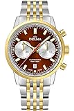 Continental Crono AUT. Herren-Armbanduhr Analog Automatik Selbstaufzug mit Edelstahlarmband 52701.702.6.101, Gold, M