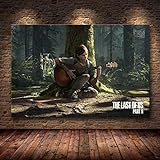 Mode Leinwand Malerei The Last of Us Spiel Plakat-Druck Zombie Survival Horror Action-HD Poster Malerei Home Decor for Wand-Kunst (Color : 43, Size (Inch) : 50cmX75cm(No Frame))