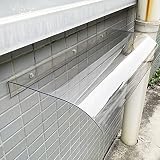 Vordach für die Haustür, Vordach, Regenschutz, Veranda, Pavillon, Garten, Terrasse, Dach, UV-Schutz, wasserdicht, Polycarbonat (40 x 240 cm)