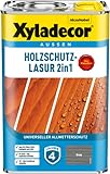 Xyladecor Holzschutz-Lasur 2 in 1, 4 Liter Grau