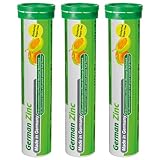 German Zink Brausetabletten 60 Stk. - Pfirsich-Maracuja Geschmack - 5 mg Zink, Zuckerfrei, Vegan - T&D Pharma German Zinc – Made in Germany