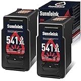 Sunnieink Remanufactured for Canon 541 541XL Ink Cartridge PG-541XL PG 541 XL Compatible for Canon Pixma TS5150 MG3550 MG3650 MG3200 MG3500 TS5151 MG2250 MX535 MX47 5 MG42 50 GM2050 MG3250 (1 Farbe).