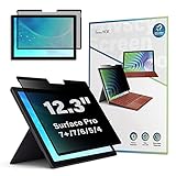 SenseAGE Magnetischer Blickschutzfilter für Surface Pro 12.3 Zoll (7+/7/6/5/4), Entfernbare, Anti-Blaulicht, Anti-Spy Sichtschutzfolie für Surface Pro 12,3 Zoll Privacy S