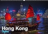 Hong Kong - Skylines (Wandkalender 2021 DIN A2 quer): Hong Kong spektakulär aus verschiedenen Perspektiven (Monatskalender, 14 Seiten ) (CALVENDO Orte)