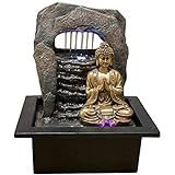 Zen'Light Zen Dao Springbrunnen, Kunstharz, Bronze, 21 x 17 x 25 cm