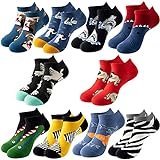Sunvivid 10 Paar Damen Sneakers Socken Baumwolle Sportsocken Kurzsocken/Langesocken für Damen und Mädchen