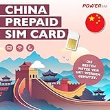 Power Sim China Daten SIM Karte Internetdaten uneingeschränkter Internetzugang Unterstützung für Google, Facebook, Whatsapp, Instagram (5GB 30 Tage)