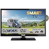 Gelhard GTV2452 Smart TV 24 Zoll DVB/S/S2/T2/C, DVD, USB, 12V 230 Volt WLAN, 12 Volt, Internet