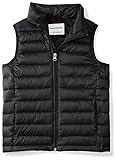 Amazon Essentials Jungen Boys' Lightweight Water-Resistant Packable Puffer Vest, Schwarz (black caviar), L (Herstellergröße: 10)
