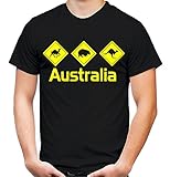 Australia Männer und Herren T-Shirt | Spruch Australien Outback Geschenk | M2 (XL, Schwarz)