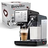 Breville Prima Latte II Siebträgermaschine | Espressomaschine/Kaffeemaschine für Milchkaffee und Cappuccino | Professionelle 19-Bar-Pumpe und Milchaufschäumer | Silber [VCF108X]