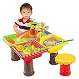 sympuk Wasserspieltisch Für Kinder Wasserspielzeug Sandtisch Für Den Garten Sand Und Wasseraktivitäten Spielen Tisch Spiel Mit Spielzeug Im Sand Kindly