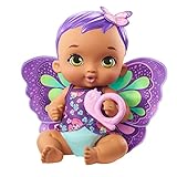 My Garden Baby GYP11 - Schmetterlings-Baby Puppe zum Füttern und Anziehen (30 cm), mit wiederverwendbarer Windel, abnehmbarer Kleidung und Flügeln, Kinderspielzeug ab 2 Jahren